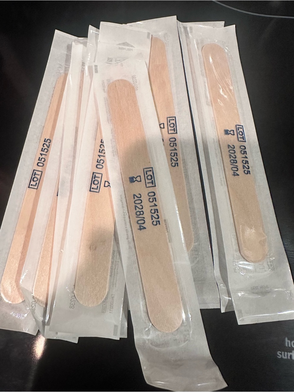 Henry Schein Wooden Tongue Depressors Sterile 10pcs 6” (15cm) Medical Grade